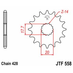Pignon JT SPROCKETS acier standard - 428