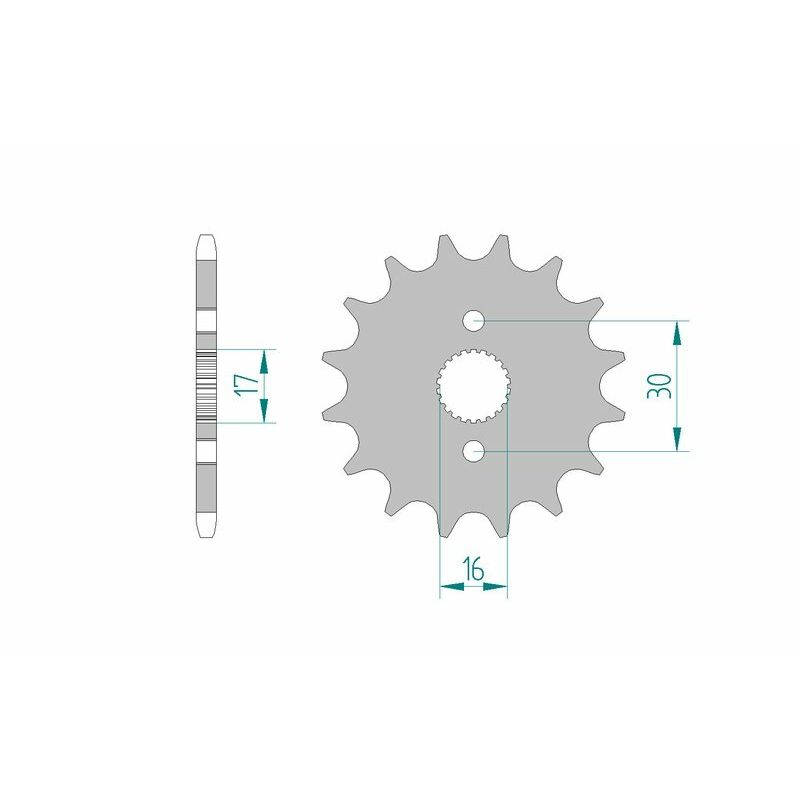 Pignon AFAM acier standard - 420