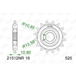 Pignon AFAM acier anti-bruit - 520