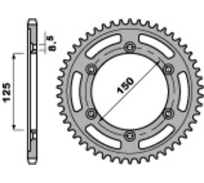 Couronne PBR acier standard - 520