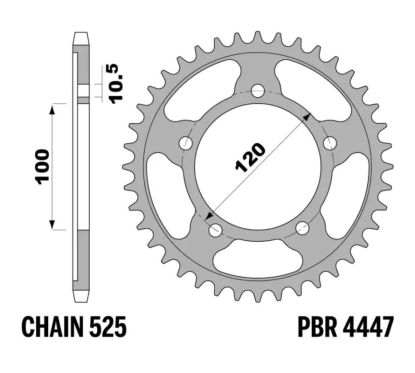 Couronne PBR acier allégée - 525