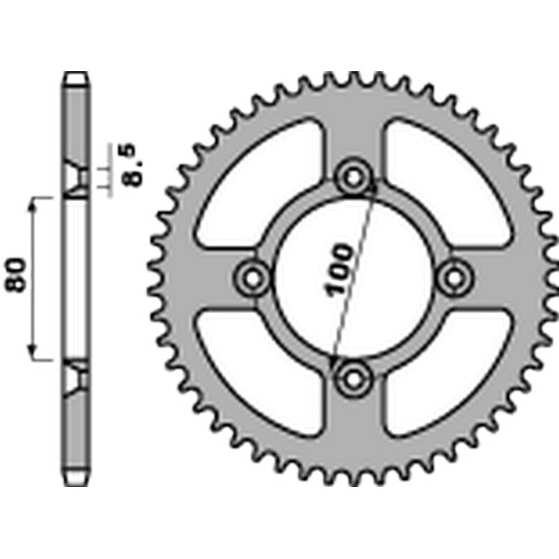 Couronne PBR alu standard - 420