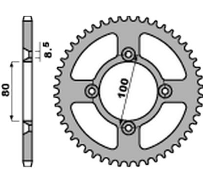 Couronne PBR alu standard - 420