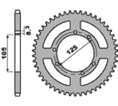 Couronne PBR alu standard - 428