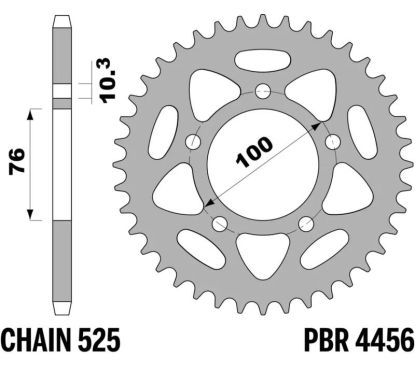 Couronne PBR alu standard - 525