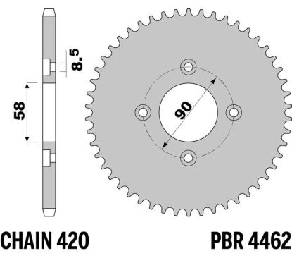 Couronne PBR acier standard - 420