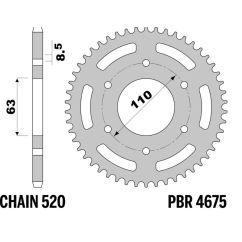 Couronne PBR alu renforcé - 520