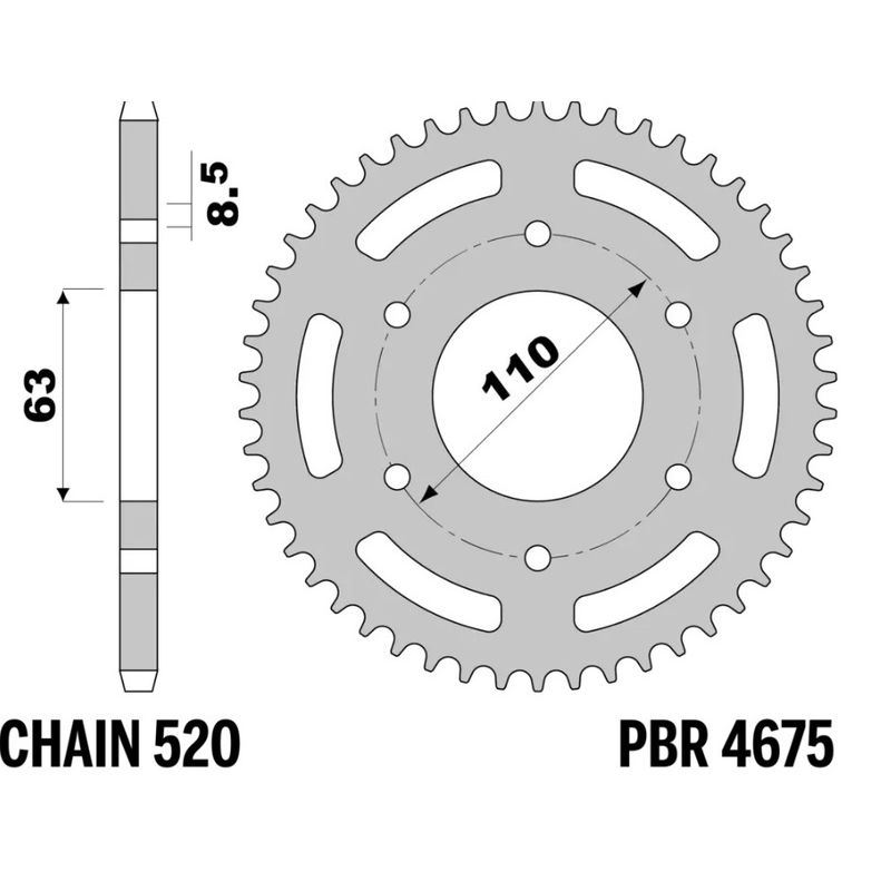 Couronne PBR alu renforcé - 520