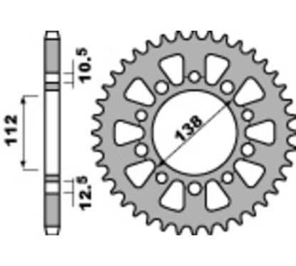 Couronne PBR alu renforcé - 525