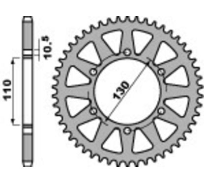Couronne PBR alu renforcé - 520