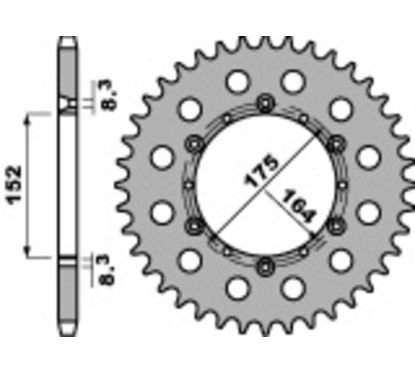 Couronne PBR acier standard - 520