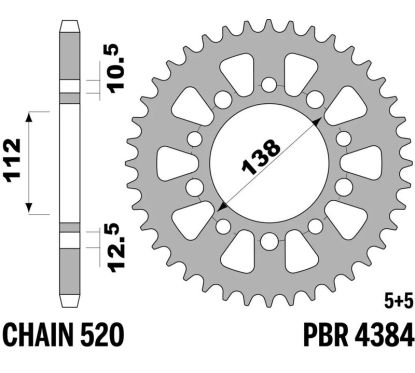 Couronne PBR acier standard - 520