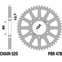 Couronne PBR acier standard - 520