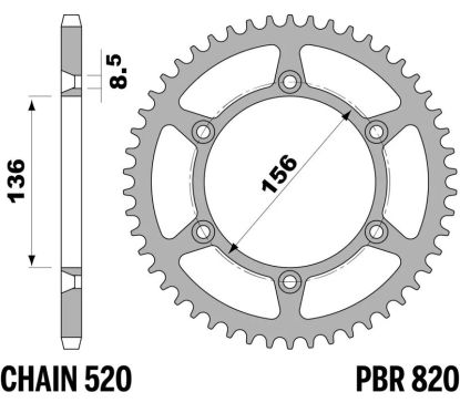 Couronne PBR acier standard - 520