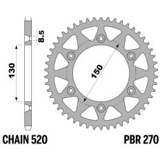 Couronne PBR alu Twin color - 520