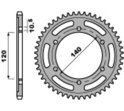 Couronne PBR acier standard - 525