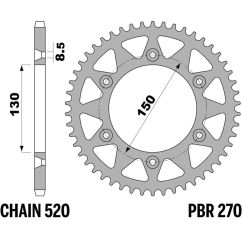 Couronne PBR acier standard - 520