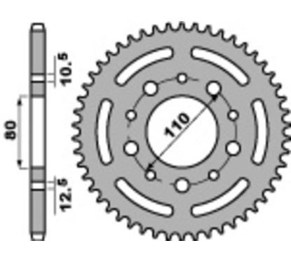 Couronne PBR acier standard - 525