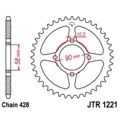 Couronne JT SPROCKETS Acier Standard - 428