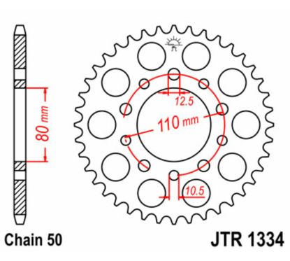 Couronne JT SPROCKETS Acier Standard - 530