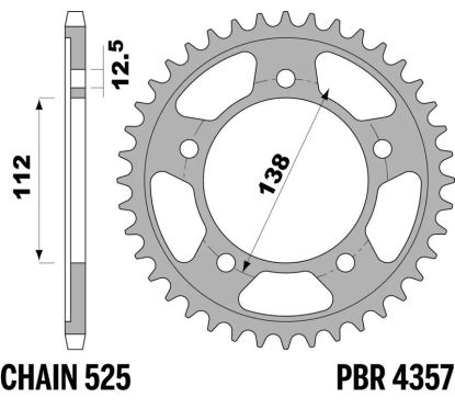 Couronne PBR acier standard - 525