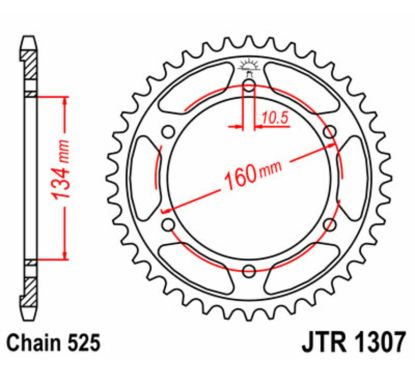 Couronne JT SPROCKETS Acier Standard - 525
