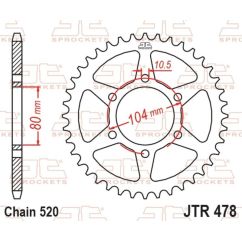 Couronne JT SPROCKETS Acier Standard - 520