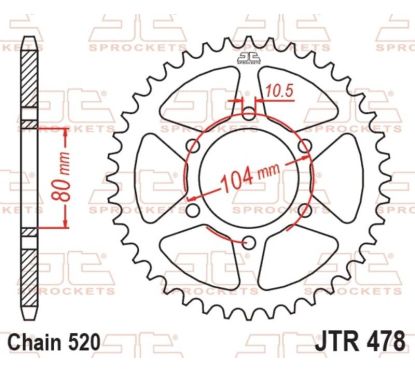 Couronne JT SPROCKETS Acier Standard - 520
