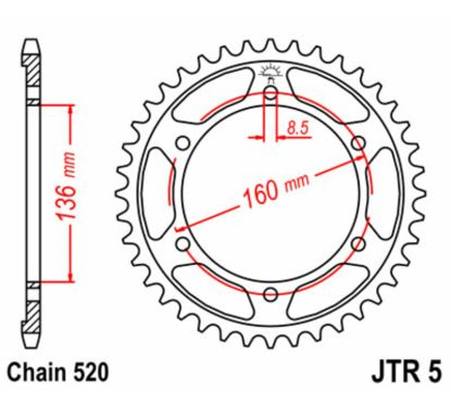 Couronne JT SPROCKETS Acier Standard - 520
