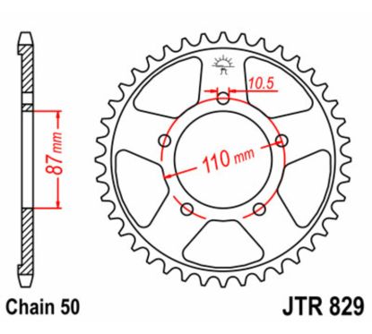 Couronne JT SPROCKETS Acier Standard - 530