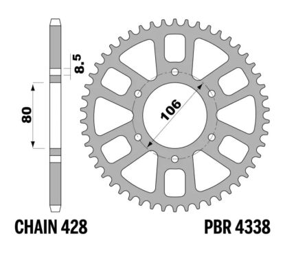 Couronne PBR alu ultra-light - 428