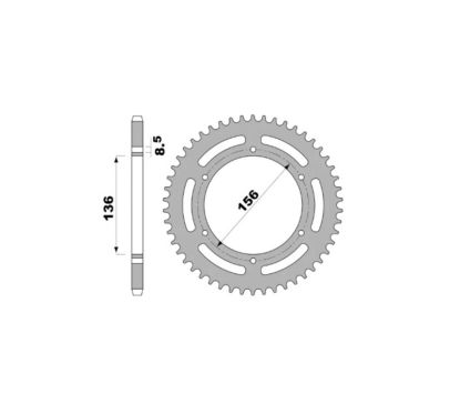 Couronne PBR alu standard - 420