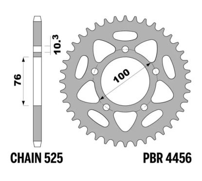 Couronne PBR acier standard - 525