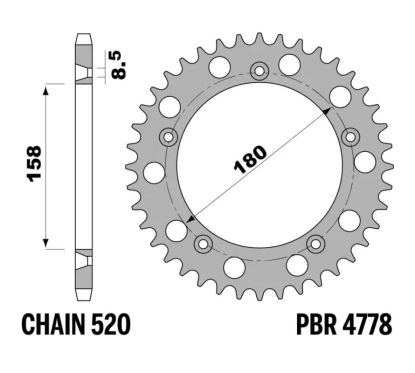 Couronne PBR acier standard - 520