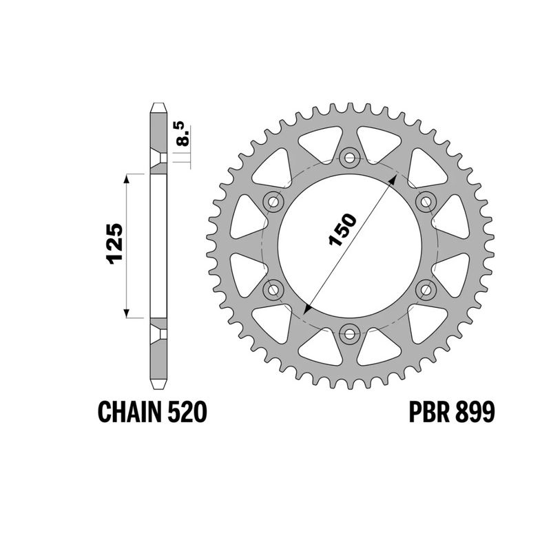 Couronne PBR acier standard - 520