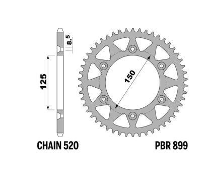 Couronne PBR acier standard - 520