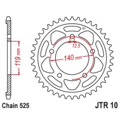 Couronne JT SPROCKETS Acier Standard - 525