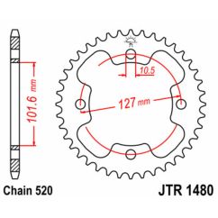 Couronne JT SPROCKETS Acier Standard - 520