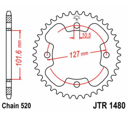 Couronne JT SPROCKETS Acier Standard - 520