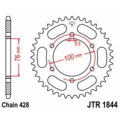 Couronne JT SPROCKETS alu standard - 428