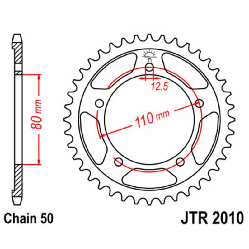Couronne JT SPROCKETS Acier Standard - 530