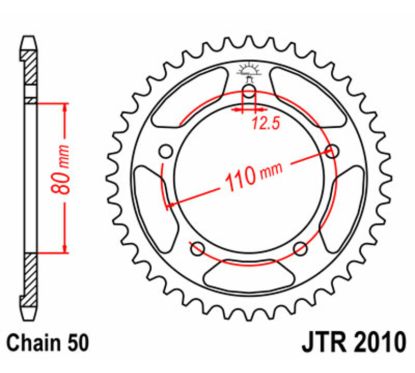 Couronne JT SPROCKETS Acier Standard - 530
