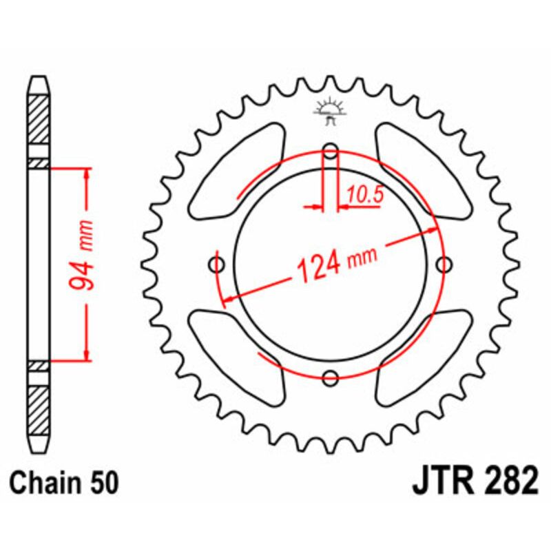 Couronne JT SPROCKETS Acier Standard - 530