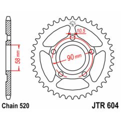 Couronne JT SPROCKETS Acier Standard - 520