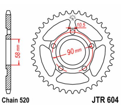 Couronne JT SPROCKETS Acier Standard - 520
