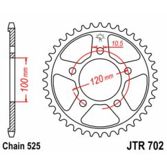 Couronne JT SPROCKETS Acier Standard - 525