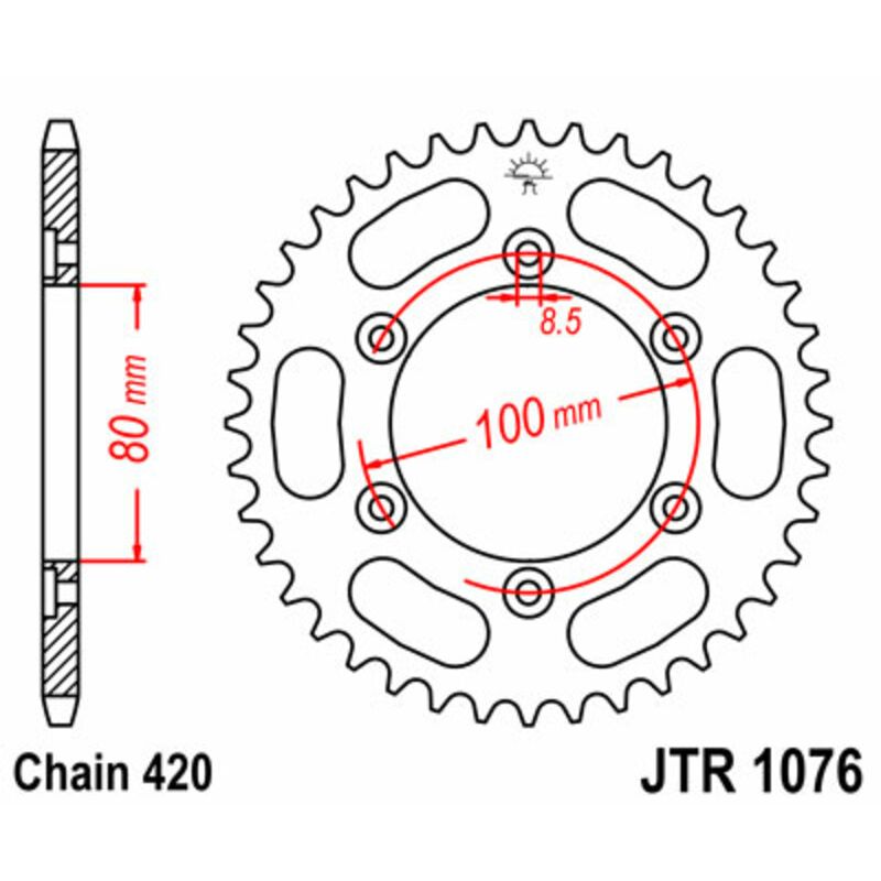 Couronne JT SPROCKETS Acier Standard - 420