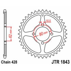 Couronne JT SPROCKETS Acier Standard - 428