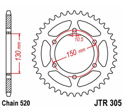Couronne JT SPROCKETS Acier Standard - 520