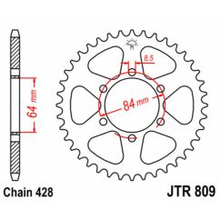 Couronne JT SPROCKETS Acier Standard - 428
